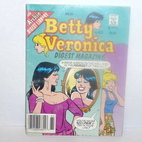 1993 Archie Digest Library BETTY & VERONICA Digest Magazine #61 Archie Comic - Picture 1 of 1